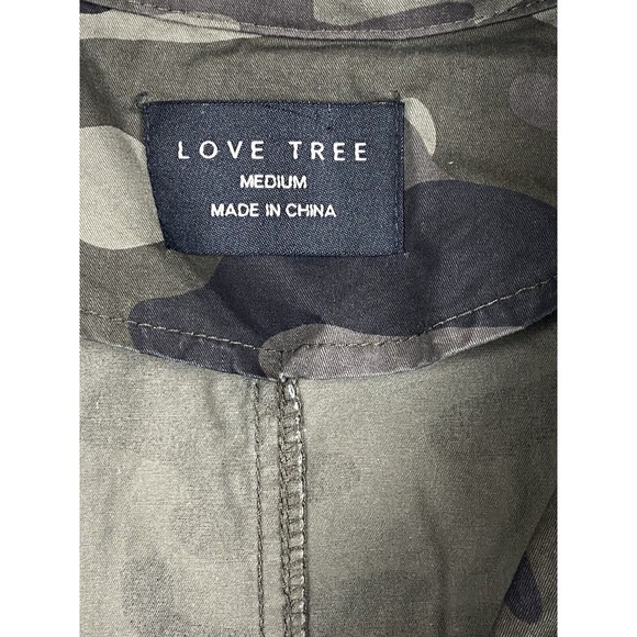 Love Tree Women’s Camo Snap Button Cinchable Waist Collar Multi Pocket Vest Med - Picture 2 of 16